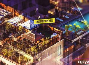 AE模板-大气震撼三维图片视差灯片片头开场 Cinematic Opener果 免费下载