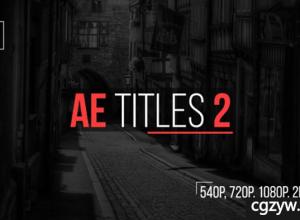 AE模板-50个商务政治人名字幕条标题动画 AE Titles 2 免费下载