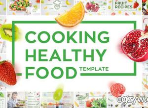 AE模板-餐饮烹饪健康食品美食厨房水果配方电视广播整套栏目包装