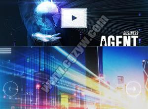 AE模板-高科技HUD元素手势触摸屏幕企业数据网站推广信息展示