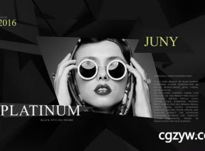 AE模板-黑色商务时尚网站商品介绍片头 Platinum Fashion Promo 免费下载