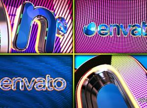 AE模板-时尚娱乐三维标志E3D霓虹灯LED演绎logo栏目包装动画 免费下载