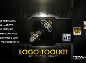 AE模板-游戏机械Logo展示介绍开场 Descriptive Logo Toolkit – Hi-tech Packshot 免费下载