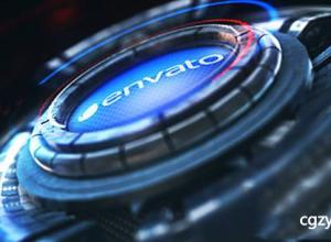 AE模板-E3D三维高科技机器变形Logo聚焦标志片头展示 Techno Logo 免费下载