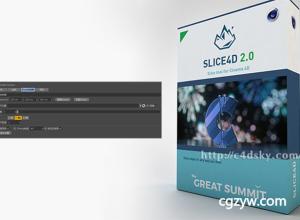 C4D插件-物体对象切片切割插件Thegreatsummit TGS Slice4D v2 MUS3 WinMac免费下载