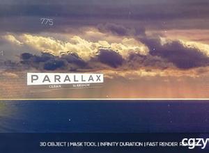 AE模板-三维视差切换图文企业宣传开场幻灯片片头 Parallax Slideshow 免费下载