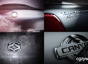 AE模板-大气震撼碳涡轮汽车标志金属质感Logo标志展示 Carbon Turbo Text & Logo 免费下载
