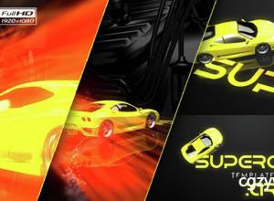 AE模板-酷炫光线赛车跑车漂移Logo展示 Supercar Logo 免费下载