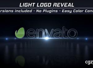 AE模板-震撼大气闪光标志动画Logo展示 Light Logo Reveal 免费下载