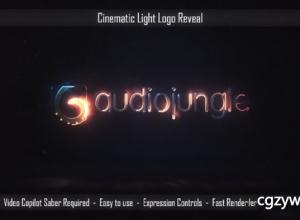 AE模板-史诗电影光效标志光线路径描边文字Logo展示 Cinematic Light Logo Reveal 免费下载