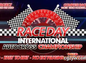 AE模板-体育赛事越野赛车F4赛事预告宣传片 Race Day – A Complete Racing Package 免费下载