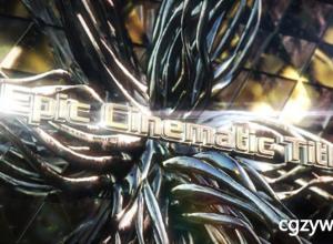 AE模板-震撼E3D文字抽象背景电影史诗动画开场 Epic Cinematic Titles 免费下载