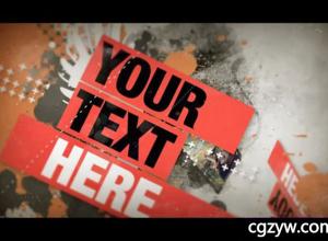 AE模板-涂鸦动感活力视频片头 MotionVFX Grunge Presentation 免费下载