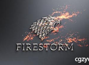 AE模板-标志演绎粒子火焰燃烧钢铁质感Logo展示 Flame & Metal – Fire Logo Reveal 免费下载