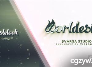 AE模板-明亮优雅公司企业标志梦幻粒子背景Logo展示 Quick Logo Clean and Minimal 免费下载