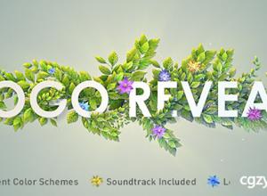 AE模板-植物枝条生长Logo标题文字展示 Nature Logo Reveal 免费下载