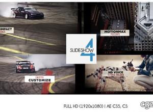 AE模板-动感音乐节奏企业产品演示幻灯片展示片头 Slideshow 04 免费下载
