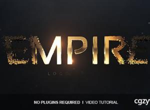 AE模板-现代化企业标志粒子汇聚Logo文字展示 Empire Logo Reveal 免费下载