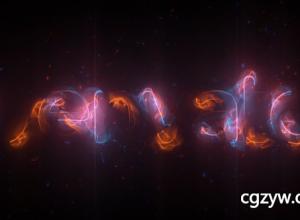 AE模板-Saber光线粒子能量路径描边Logo展示 Energy Logo 免费下载