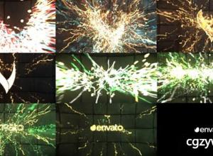 AE模板-色彩艳丽粒子生长发射Logo展示 Neuro 免费下载