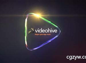 AE模板-干净明亮玻璃质感标志Logo包装 Glass Logo Reveal Pack 免费下载