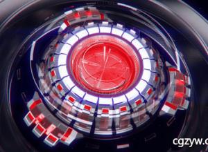 AE模板-科幻高科技HUD三维公司Logo展示 Sci-Fi Logo 免费下载