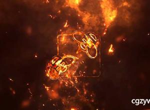 AE模板-5组火焰粒子Logo游戏片头展示 Logo Reveal Pack 3in1 Fire 免费下载