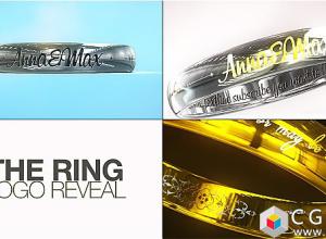 AE模板-豪华婚礼戒指文字Logo动画 The Ring Logo Reveal 免费下载