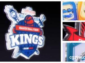 AE模板-企业优雅耀斑闪烁标志旋转三维Logo展示 3D Elegant Logo 免费下载