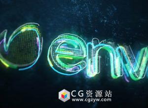 AE模板-高科技光线描边游戏Logo文字展示 Inner Power – Logo Reveal 免费下载