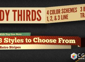 AE模板-纸张折叠人名字幕条动画 Foldy Lower Thirds 免费下载