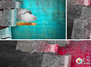 AE模板-金属质感撕裂转场Logo展示 Metal Peal-off Logo Reveal 免费下载