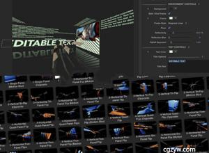 FCPX转场插件-动态面板图文三维空间折叠翻转动画TransPanel Kinetic
