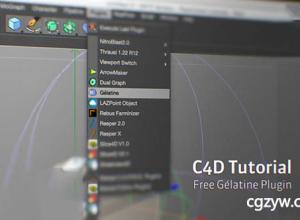 C4D插件-弹性变形效果器插件code.vonc.fr Gélatine Plugin+使用教程免费下载