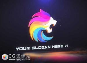 AE模板-大气彩色三维文字游戏电影开场片头Logo展示 Cinematic 3D Logo Reveal 免费下载