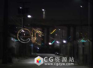 AE模板-发光冲击波卡通电流路径描边文字Logo展示 Logo Short Circuit 免费下载