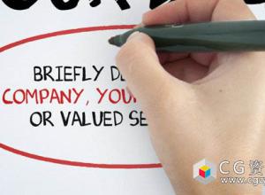 AE模板-白板设计宣传动画签字手绘文字视频图片展示 Whiteboard Write  免费下载