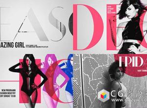 AE模板-时尚栏目包装多彩图形文字转场图片视频开场 Good Mood Opener 免费下载