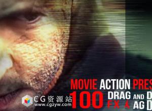 AE模板+预设-电影错误扰乱视频故障效果Movie Action Presets 免费下载