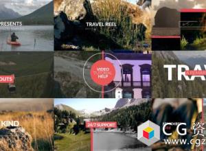 AE模板-企业纪录片简洁标题旅游视频展示 Travel Reel With Titles 免费下载
