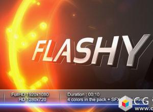 AE模板-现代优雅光线三维文字Logo展示 LightUp – 3D Logo Intro 免费下载