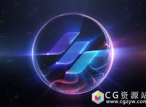 AE模板-能量球电流描边Logo展示 Energy Logo 免费下载