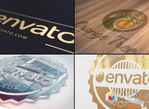 AE模板-优雅干净简单真实打印名片质感Logo展示 Realistic Logo 免费下载