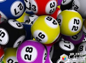 视频素材-台球掉落碰撞转场素材 Lotto Balls Transition 免费下载