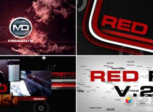 AE模板-时尚电视栏目动感音乐文字排版片头包装 Red FX v.2 免费下载