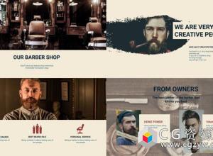 AE模板-理发店商店商品图片信息介绍包装 Barber Shop Presentation