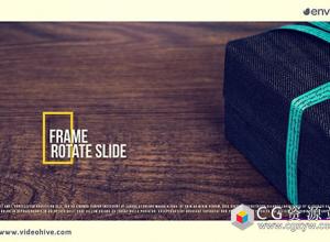 AE模板-优雅宣传片简洁相框相片翻转图片展示 Frame Rotate Slide 免费下载