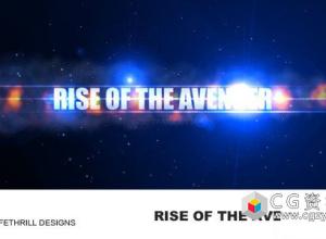 AE模板-电影史诗火焰光线文字标展示片头 Rise of the avenger – Epic trailer v3 免费下载