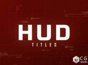 AE模板-HUD高科技文字标题未来科幻数字字幕动画 Hud Titles 免费下载