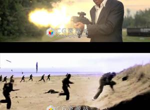 枪战子弹开枪爆炸动作电影特效高清视频素材+音效素材